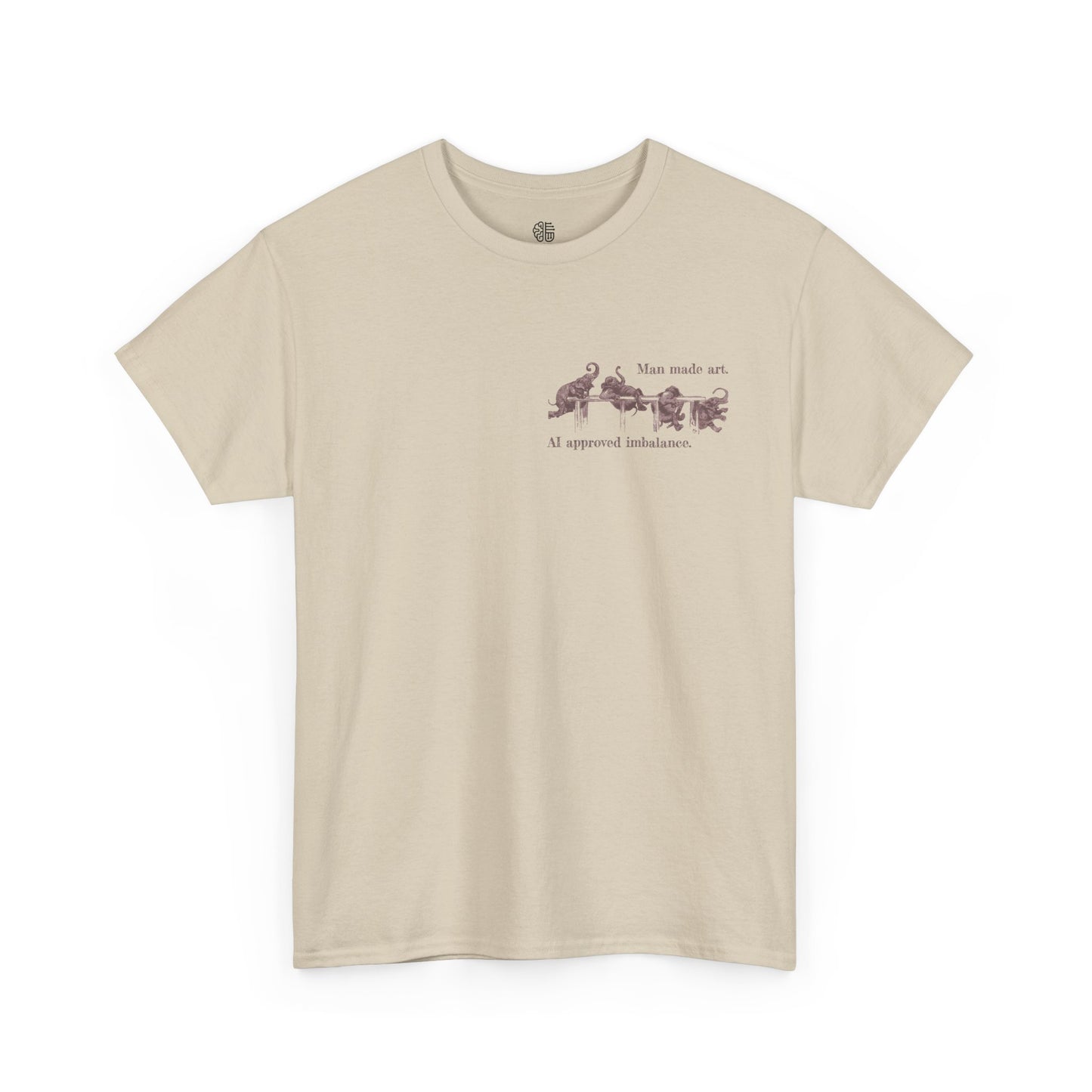 MAN MADE ART, AI APPROVED IMBALANCE - T-SHIRT